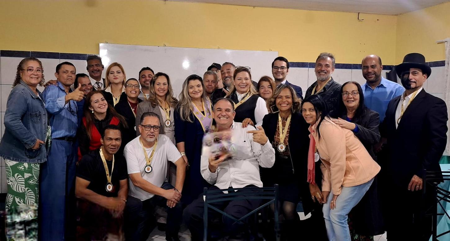 Parte dos presentes no evento