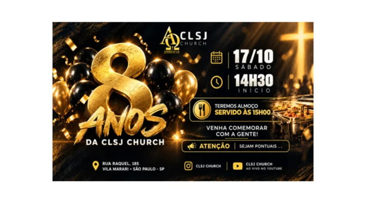 8 anos da CLSJ Church